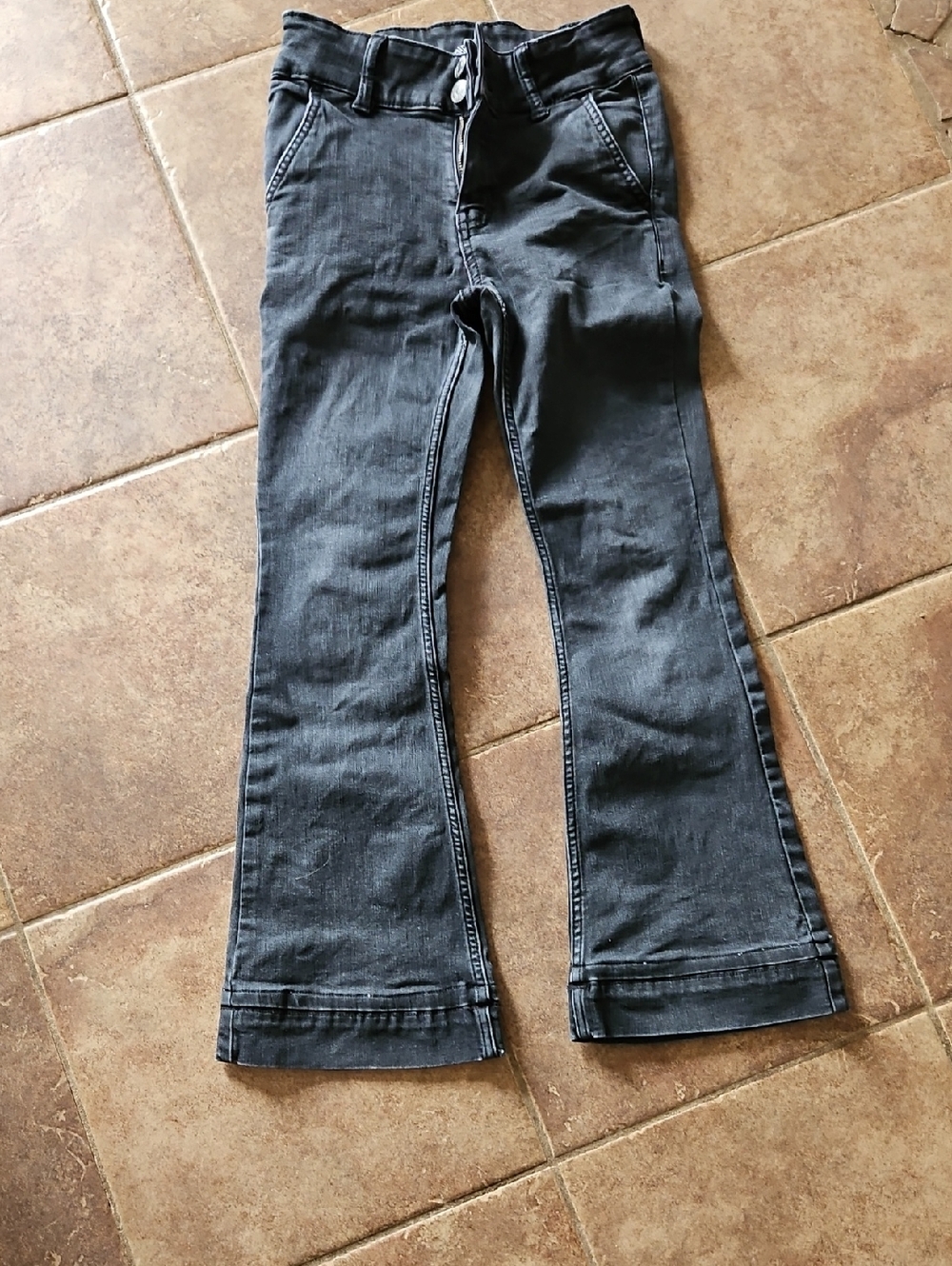 Kids Black Flare Jeans